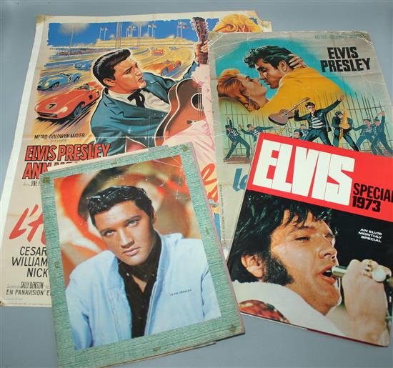 2 Elvis posters & memorabilia
